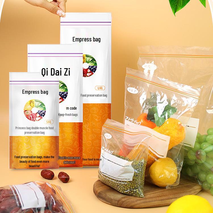 

Пищевые самозапечатывающиеся пакеты для хранения в холодильнике из ПЭ, прозрачные герметичные пакеты для сохранения свежести 18*23cm (30 pcs)