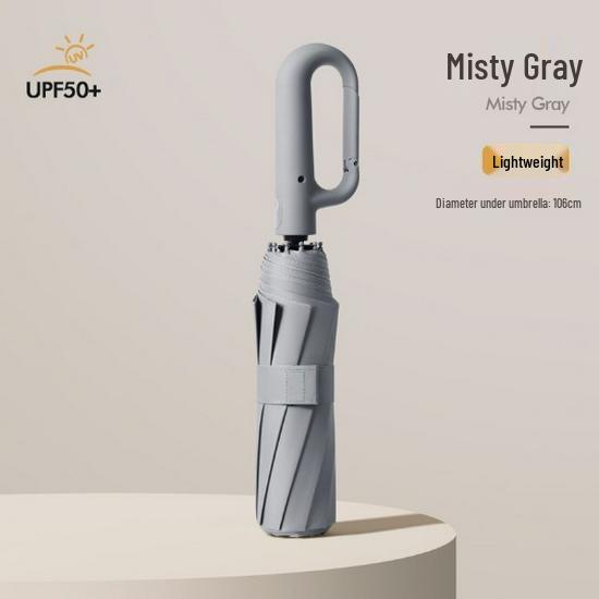 

Автоматический трехслойный солнцезащитный и дождевой зонт с защитой от УФ-лучей и перекрестной застежкой