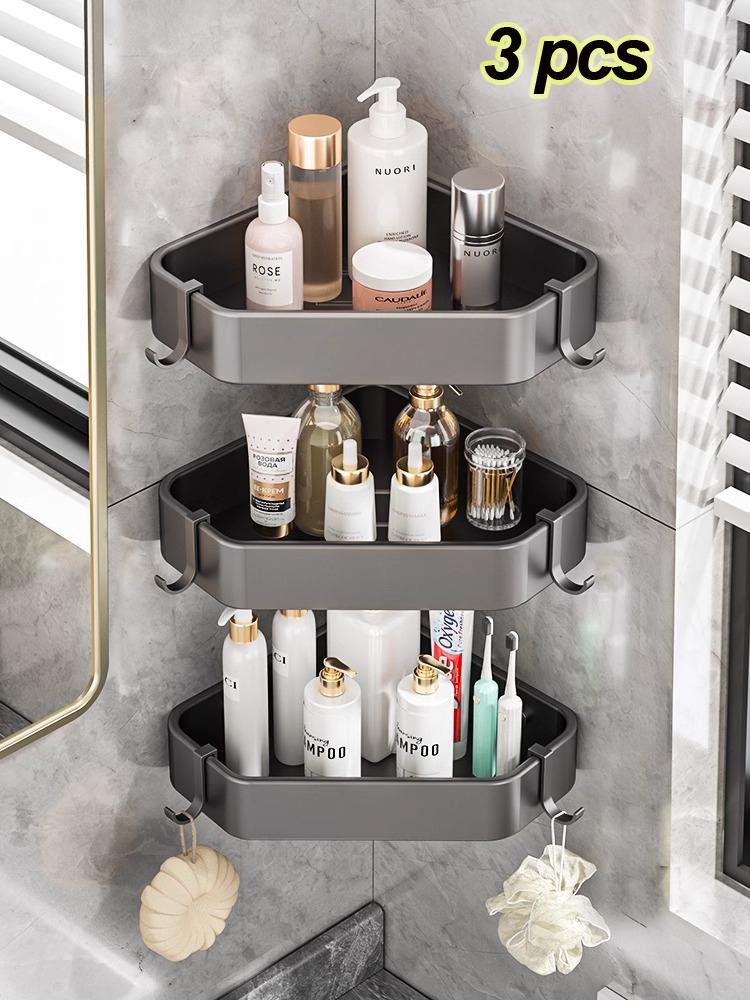 Bathroom Shelf Corner Rack Organizer Shelves  Rack Hanging Accessories Organizer Supplies Bathroom Shelf Holder Corner Shelves