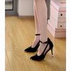 Fall 2025 High Heels For Women With Pointed Toe And Strap Closure For Daily Style