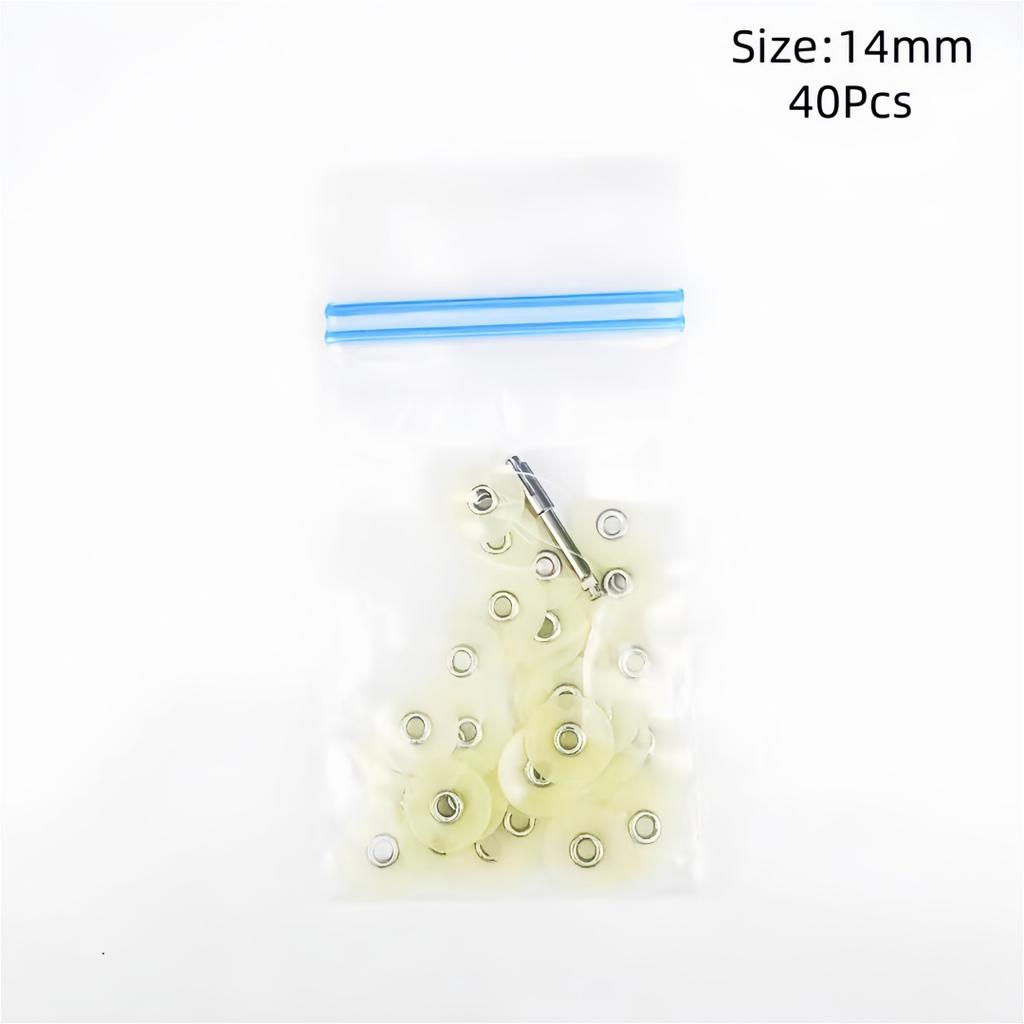 40 buc. Discuri de Lustruit Dentare cu 1 Mandrină 14 mm Materiale Abrazive pentru Șlefuirea Dinților cu Dopuri Instrumente pentru Medicul Dentist pentru Clinica Dentară