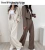 2025 Autumn Petite Khaki Blazer Suit Set for Women: Chic Commuting Style