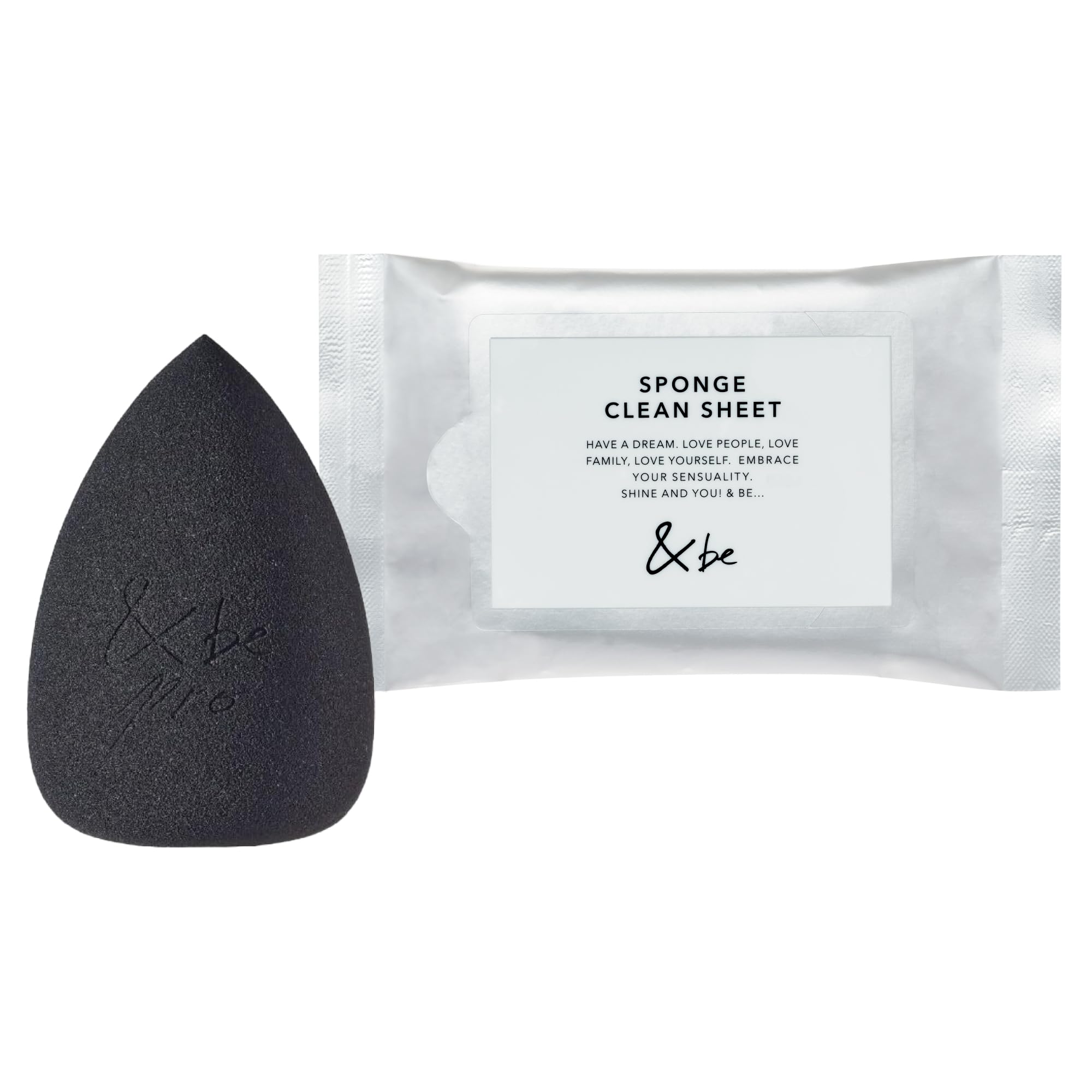 

black sponge clean sheet &be / чорний
