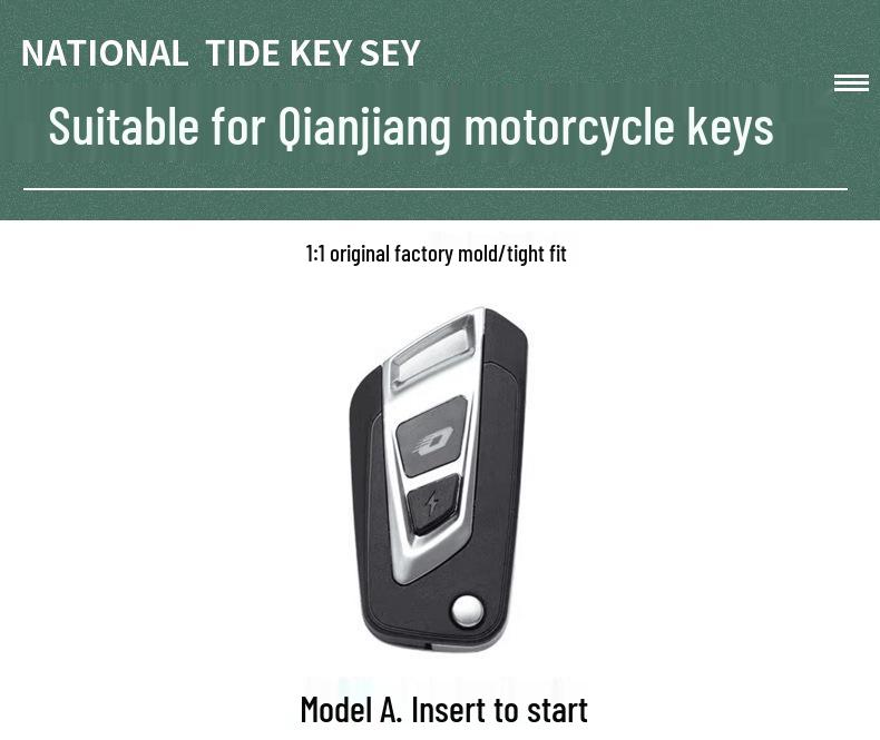 Qianjiang Sai 600 Motorradschlüsselabdeckung: 2022 Nationale Welle Ausgabe