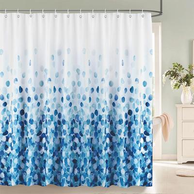 Art Minimaliste Tissu Polyester Feuilles Aquarelle Plante avec Décoration Florale Salle de Bain Rideau de Douche 180*180CM avec Crochets