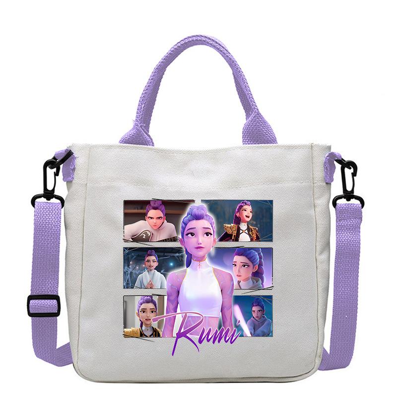 KPop Demon Hunters Anime Women's Crossbody Pouch Aesthetics KPop Demon Hunters Shoulder Bags Korean Fashion Messenger Pouch
