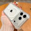 Luxury Magnetic Wireless Charge For Magsafe Case for iPhone 17 16 15 14 13 12 11 Pro Max Plus Air Shockproof Transparent Cover