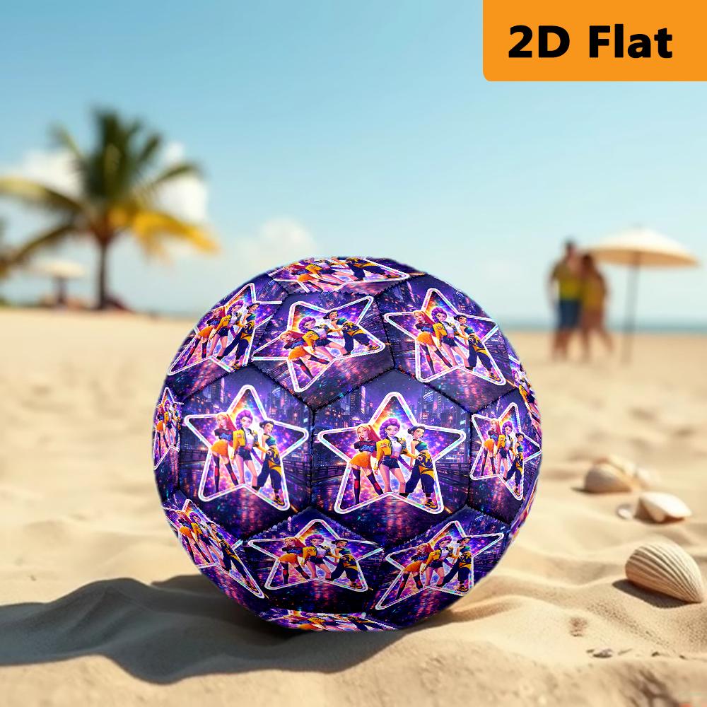 Kpop Demon Hunters Adventure Football Suitable For Both Training And Competition Outdoor Sports No 5 Football Wearresistant And Slipresistant