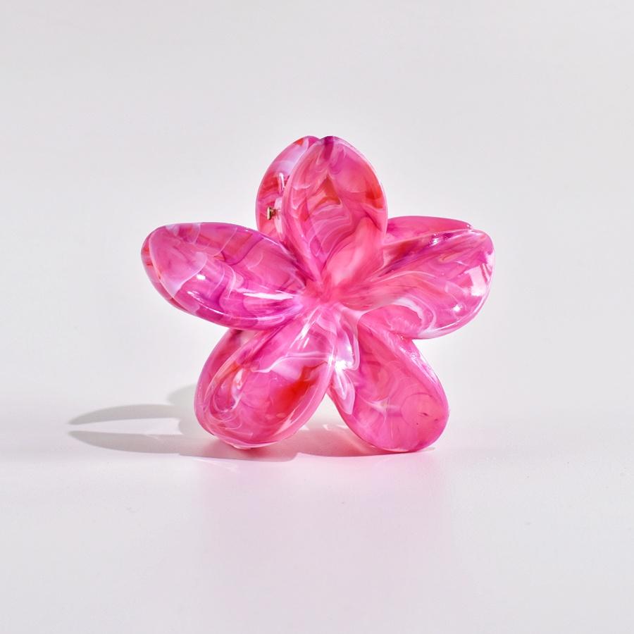 1 Stück farbige, verschmierte Blumenhaarspange im Urlaubsstil, Haaraccessoire für halbes oder ganzes Haar, geeignet als Geschenk und für den Alltag.