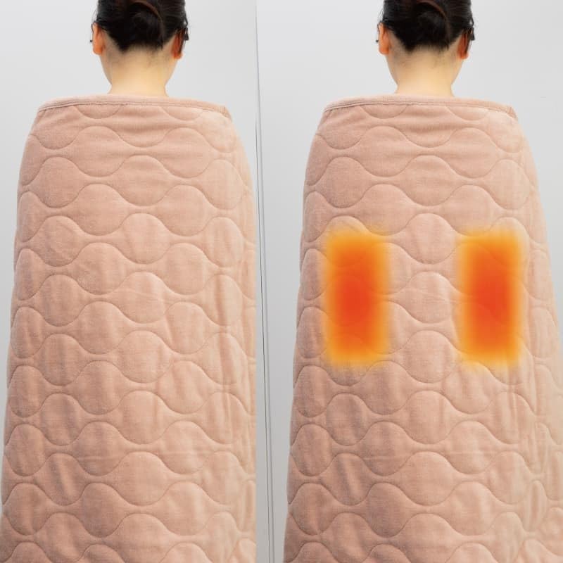 Zenken Electromagnetic Wave Reduction Electric Lap Blanket (Low Power Type), Energy-Saving, Washable, 3-Way, Cotton Meyer with Snap Buttons, ZR-05LR