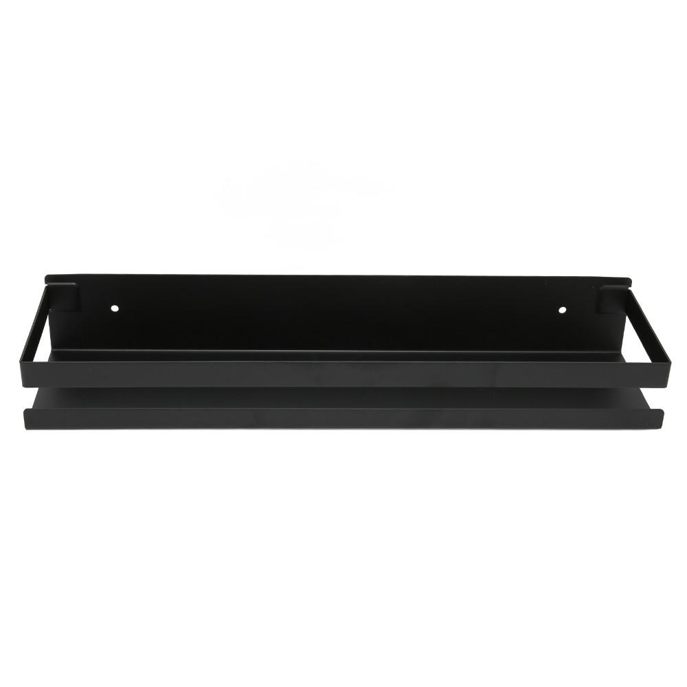 Black Bathroom Rack Stainless Steel Shower Caddy Durable Bathroom Shelf Space Saving