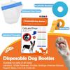 22Pcs Disposable Dog Boots, Cat & Dog Foot Towel, Adjustable Self-Adhesive Foot Cover, Pet Waterproof Foot Cover, Large, Medium and Small Size Pet