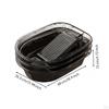 Laundry Basin Thickened Washboard Ribbed Hand Wash Tub for Household Use White L