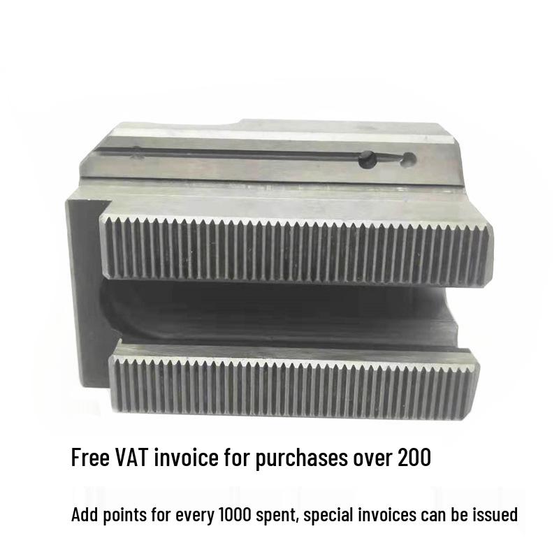Solid Hydraulic Three-Jaw Chuck Slide with Oil Pressure Soft/Hard Jaws - Available in 5, 6, 8, and 10 inches