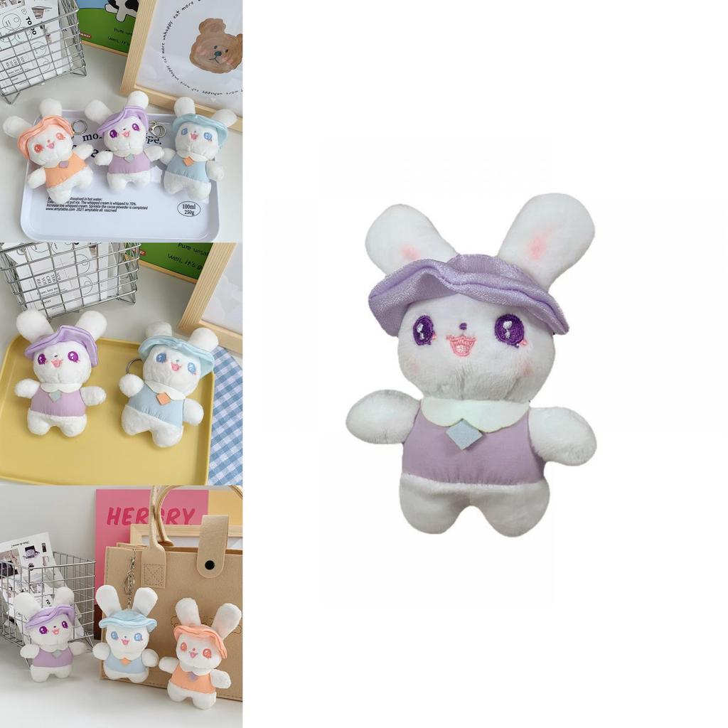 Adorable Mini Bunny Keychain Soft Plush Toy Bag Accessory 2023 New Design