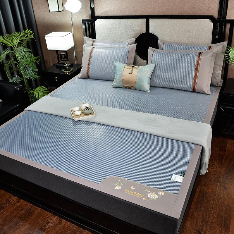 Summer Double-Sided Ice Rattan & Bamboo Cooling Mat