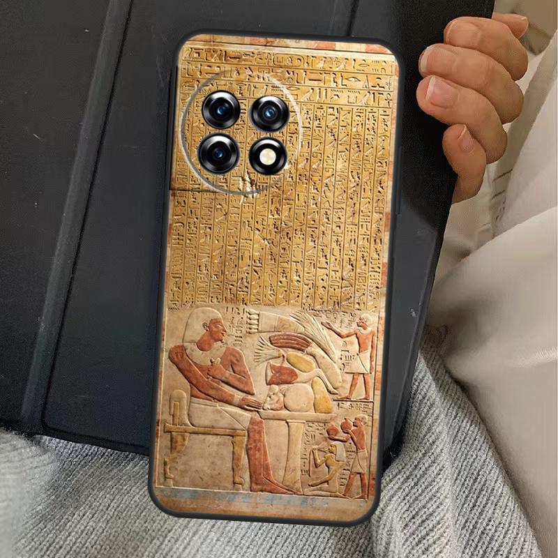 Egyptian Hieroglyphics Symbols Case For OnePlus 15 13 12 11 13R 13T 10T 10R 12R OnePlus Nord 5 CE 2 3 4 Lite N20 N30 Cover