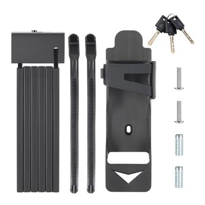 High Security Bicycles Lock Heavy Duty AntiTheft Cycling Lock with Key and Brackets Bike Security Folding Lock Enduring