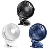6 Inch Mini Cooling Fan 360 Degrees 4800mAH Battery Operated Fan with Strong Wind with Light with Clip for Travel Outdoor Indoor