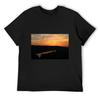 Solnedgång över floden Rhen, Tyskland T-shirt Rolig t-shirt anime-skjorta fotbollströja Herrkläder