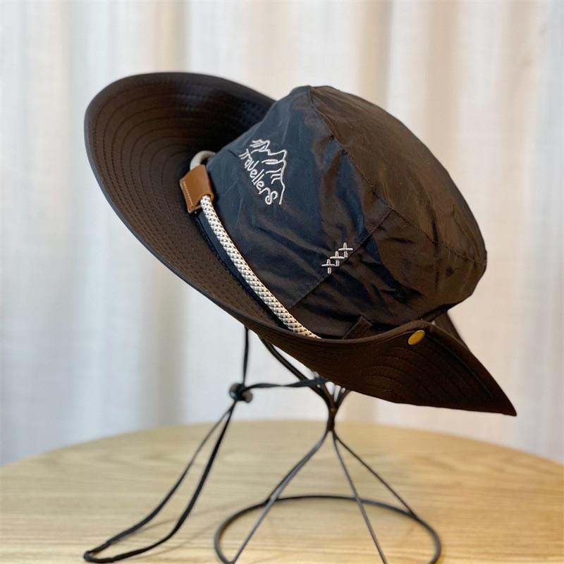 

Stylish Ol Style Wide Brim Fishing Camping Cowboy Hat In Various Colors чорний