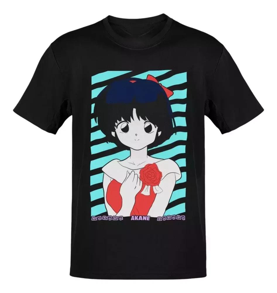 Anime Ranma 12 Ranma Light Blue Stripes TShirt Size S4XL Gift For Friends S