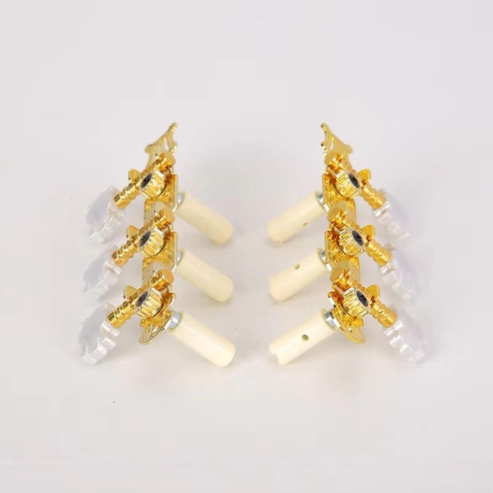 2Pcs/Set Metal Machine Head Tuners Keys Semi-closed Guitar String Tuning Pegs Folk Acoustic