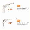2PCS Triangle Folding Angle Bracket Heavy Support Adjustable Wall Mounted Bench Table Shelf Bracket Furniture Hardware