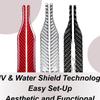Car Side Mirror Anti Collision Strip Carbon Fiber Look Scratch Protector Sticker Universal for Door Edge Bumper Guard Trim Interior Mirrors 6