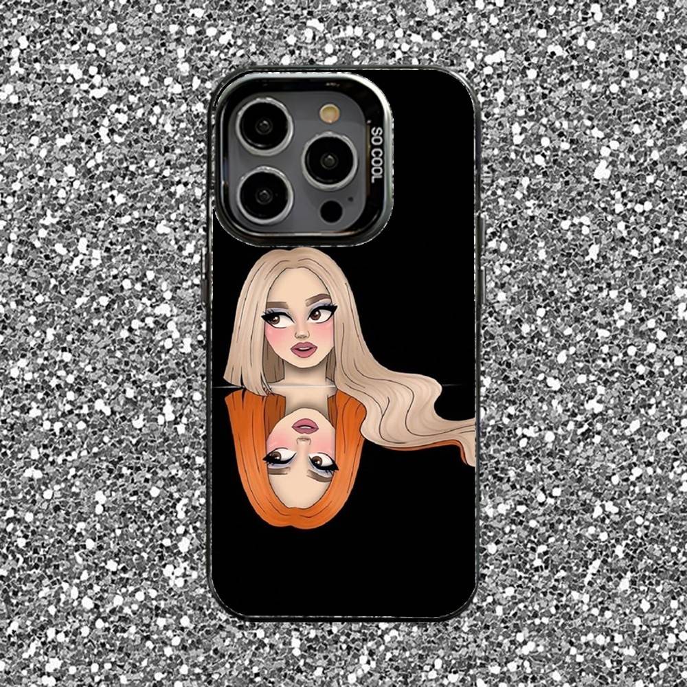 Singer A-Ava M-Max Phone Case For iPhone 16,15,14,13,12,11,Pro,XS,Max,Plus,Mini,SE Black Candy Matte Shockproof Cover