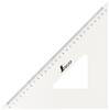 Shinwa Sokutei Triangle with Set of 75264 Ruler, Acrylic, Scale, 2, 30cm,