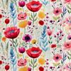 Royal Samt Stoff Polyester Zum Nähen - Motiv Blumen - Rdx3019