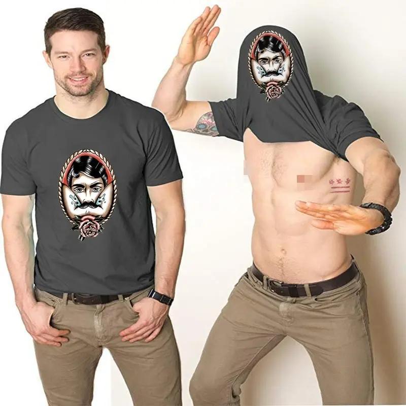 2024 Personality Men's Summer Breathable New Weird Pattern Print Quick Drying Sports Custom Casual Short-Sleeved Street Vest