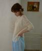 Wioi Boat Neck Sheer Top_Ivory