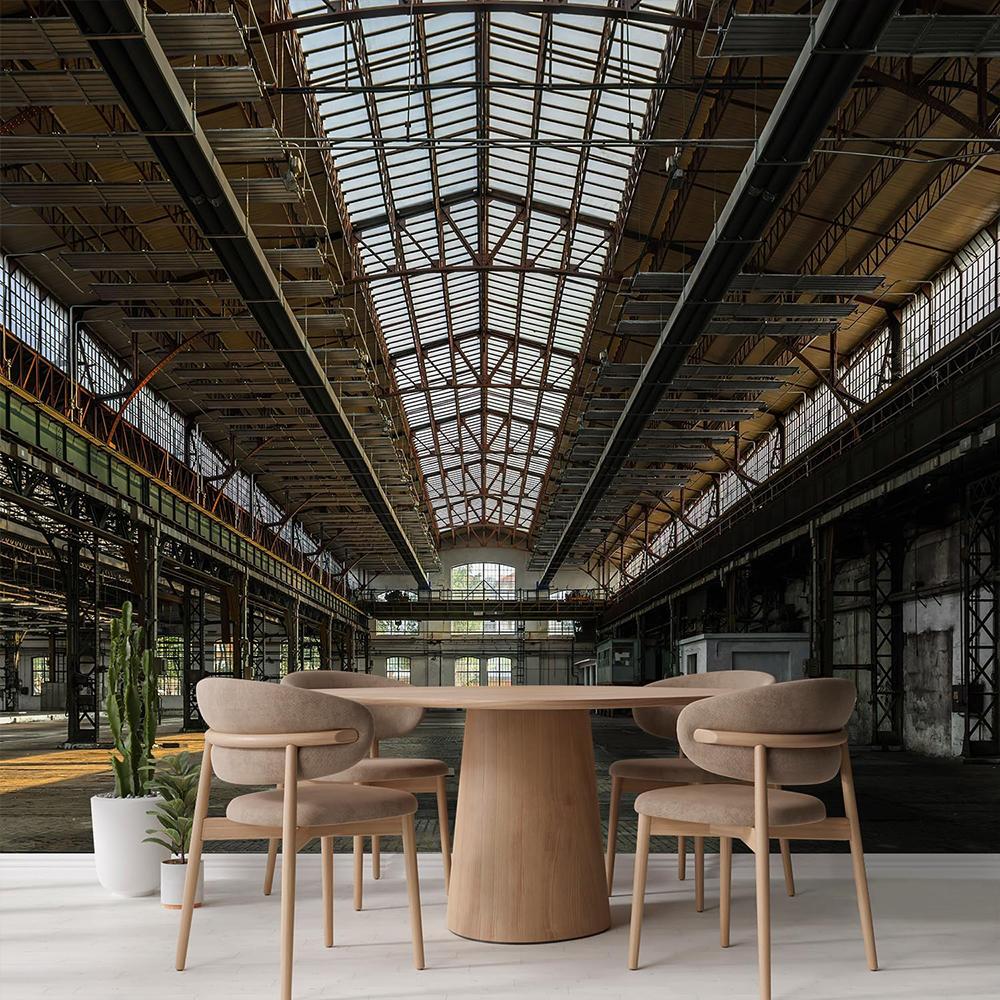 Wallpaper Industrial Building Wall Mural Old Factory Building Removable Wall Mural Bedroom Living Room 3d Wallpaper