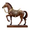 Realistic Horse Figurine Handcrafted Pony Resin Statue Simulated Farm Animal Sculpture Home Office Desktop Decoration Ornament