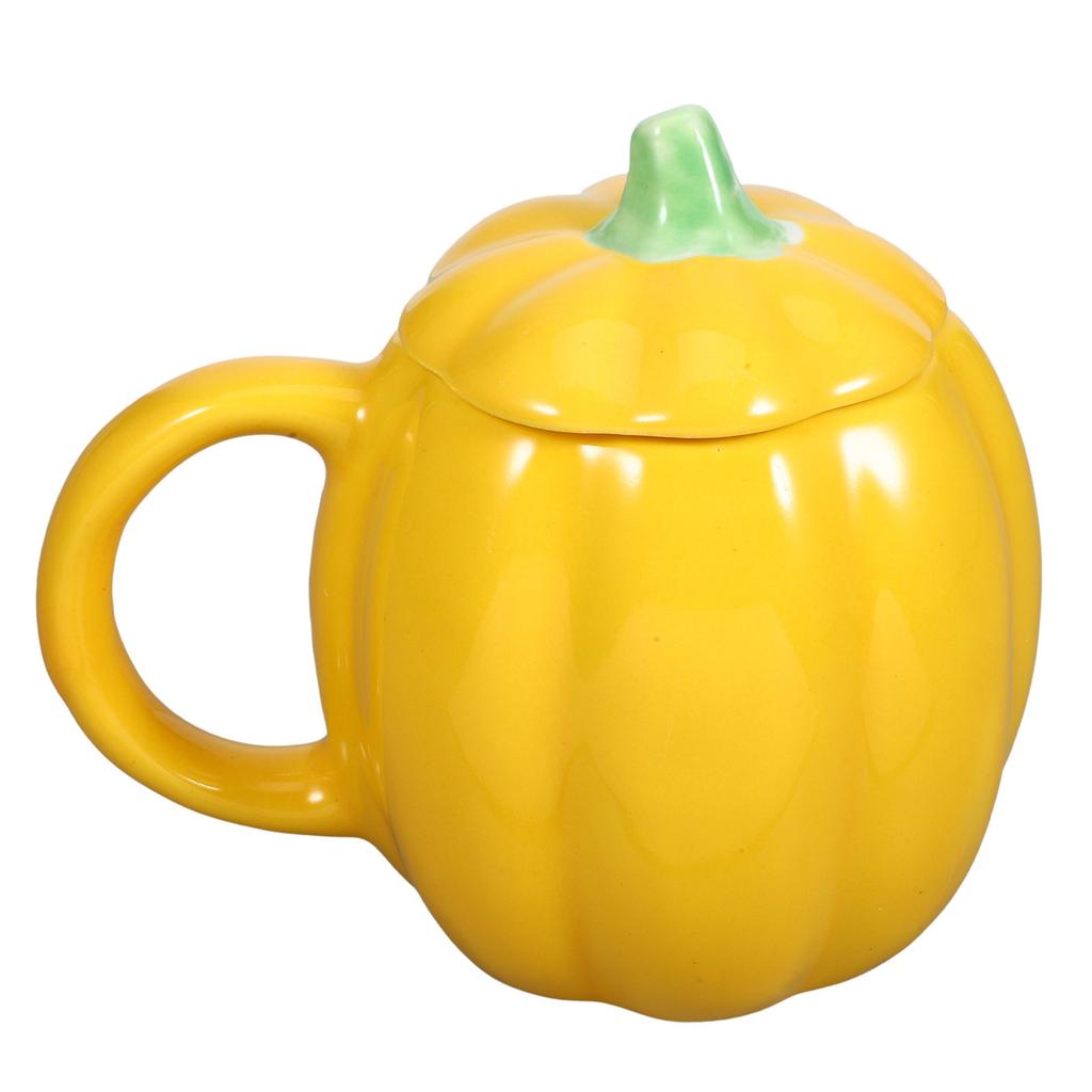 Vintage Ceramic Coffee Mug Pumpkin Shaped Drinking Cup for Hot Beverages Smooth Surface Easy Clean Home Kitchen Office Mug Set