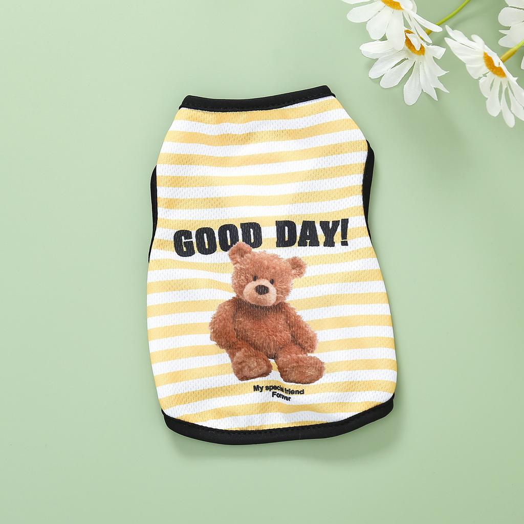 Pet Clothes Cartoon Pet Clothing Summer Shirt Casual Vests Cat T-shirt Puppy Dogs Clothes for Small Pets