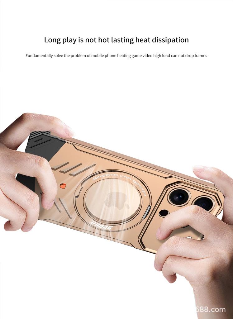 Borderless Metal Snap-Buckle Case for iPhone 17/16/15 Pro/Pro Max