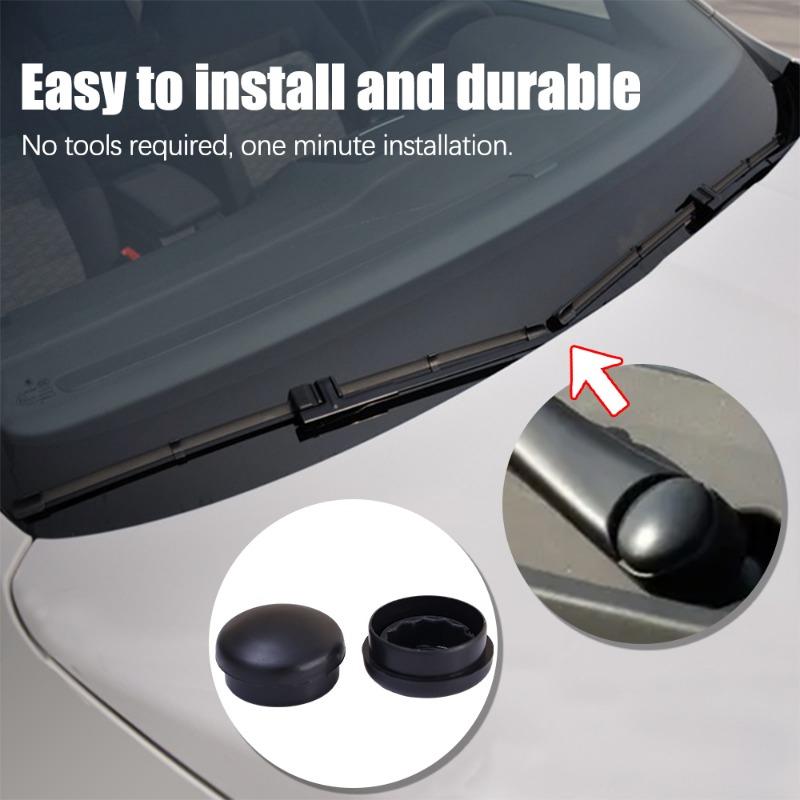 Tapa de Tornillo para Brazo de Limpiaparabrisas de Coche Accesorios Reemplazables para Limpiaparabrisas Delantero Automático Tapas de Tornillos de Plástico para Volkswagen