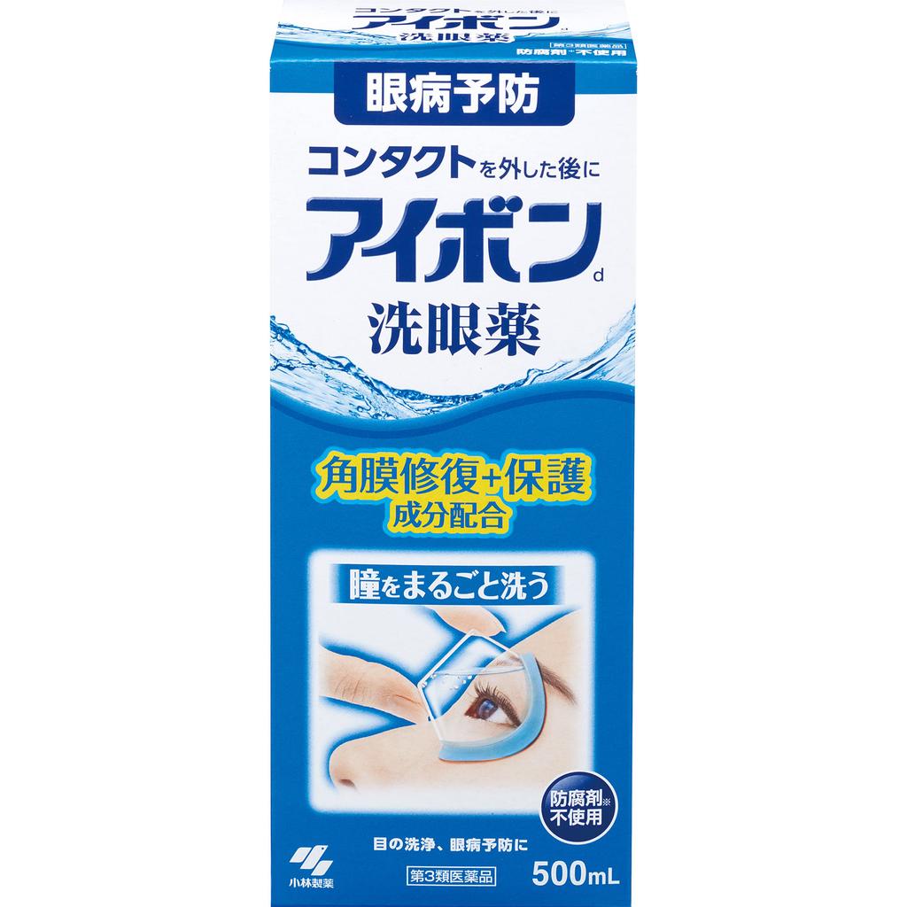 Kobayashi Pharmaceutical Eybon D 500ml Eye Wash Eye Wash Efficacy: Eye cleansing, prevention of eye diseases (after swimming, when dust or sweat enter