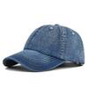 Cap Baseball Retro Washed Denim Material Hat Solid Color Duckbill Breathable Hat