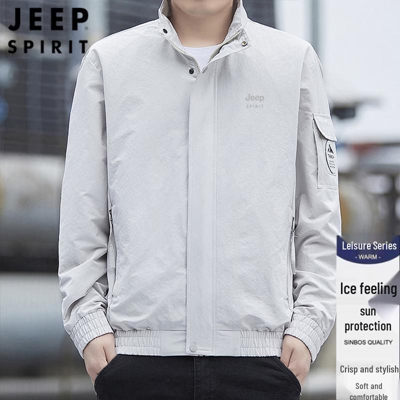 JEEP SPIRIT Men s Spring/Summer Casual Workwear Jacket 5XL
