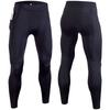 Men's Sports Running Trousers Workout Pants with Pocket Quick Dry Compression Tights Gym Fitness Workout Cycling Leggings