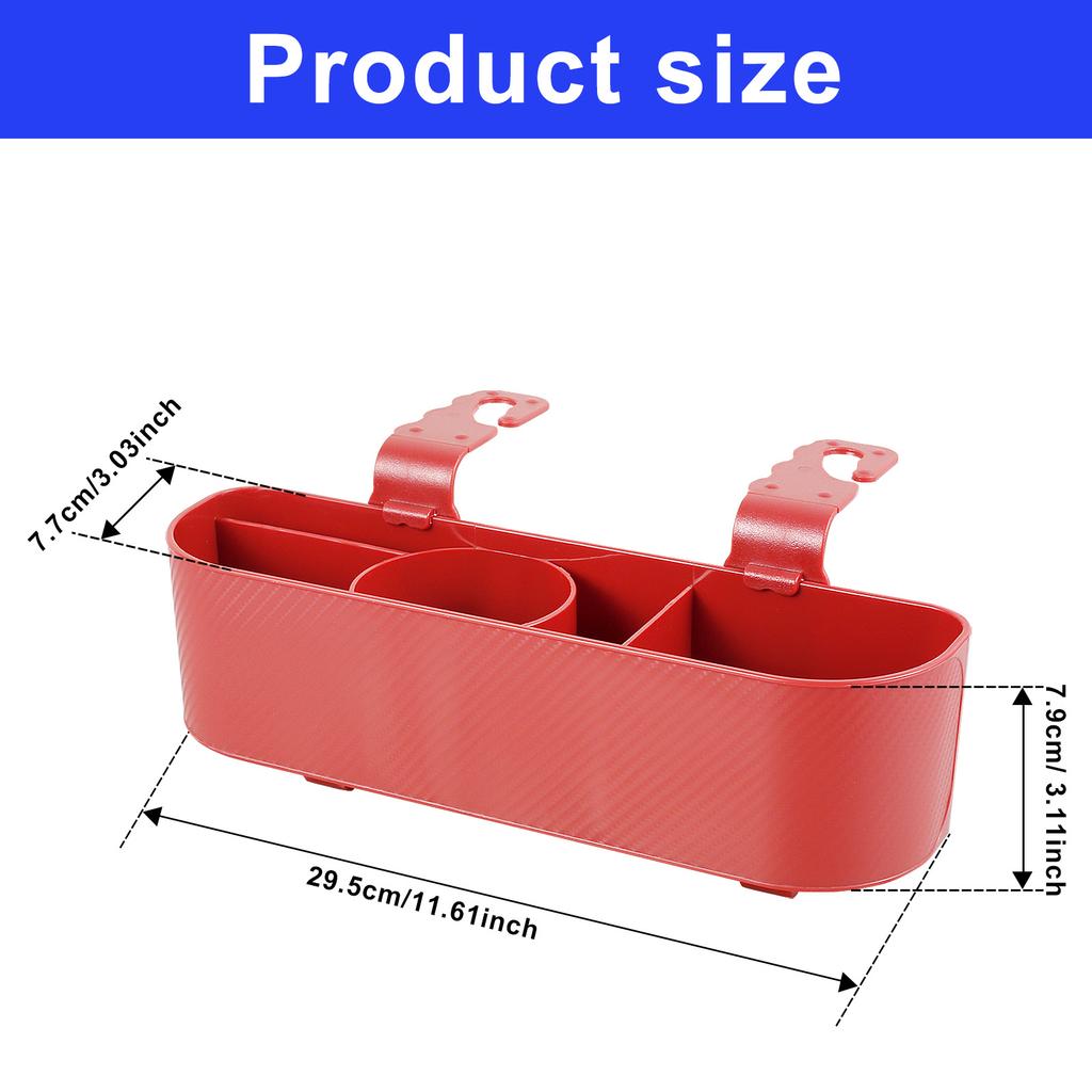 2Pcs Car Headrest Backseat Organizer Multifunctional Hanging Seat Back Phone Organizer with Cup Holder 5-lattice Storage For Car