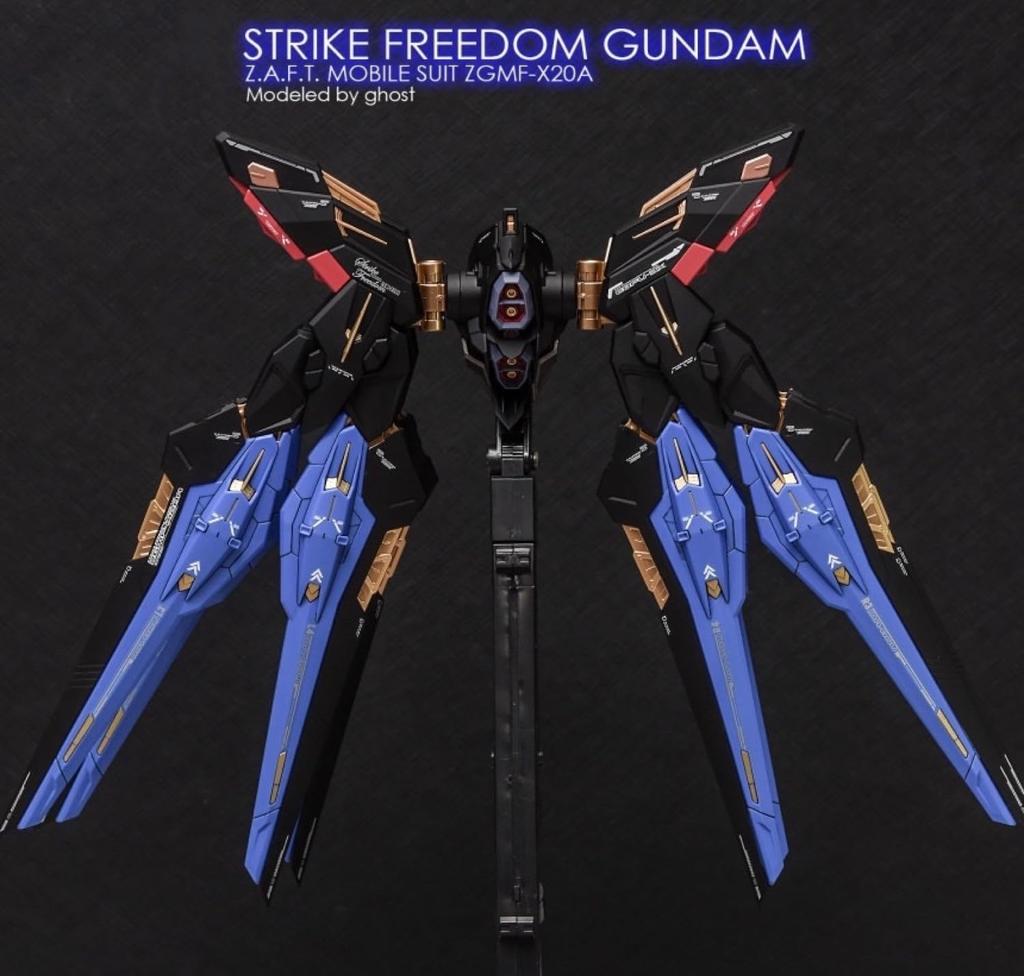 Fluorescent MG MGEX MGSD FM HiRM 1100 Robot MS Ensha Detail-Up Water Transfer Decals (for MGEX 1100 ZGMF-X20A Strike Freedom Gundam) [Used]