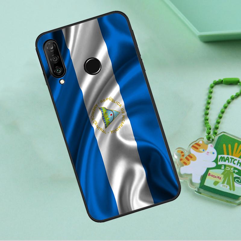 Nicaragua Flag For Huawei Nova 12s 12i 11i 7i 8i 9 10 SE Y91 Y90 Y60 Y70 Y72 Y61 P60 Pro P30 P40 Lite Case