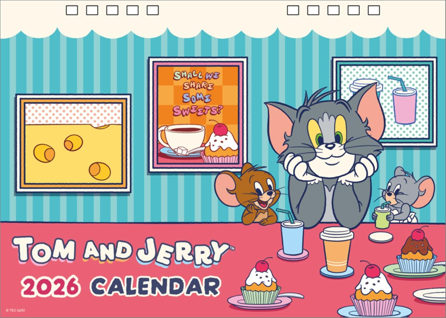 

Tom and Jerry 2026 Desktop Calendar CL26-0125