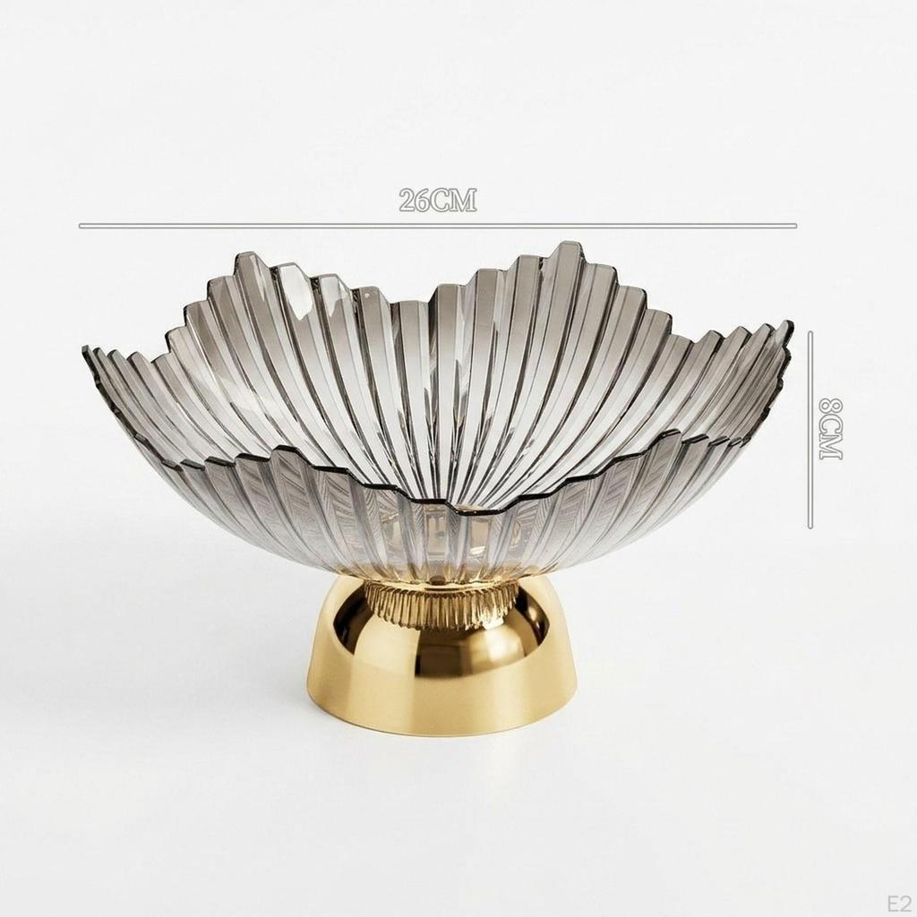 Fruit Bowl on A Pedestal, Trendy, Portable And Elegant Tray, Serving Tray for Dining Room,