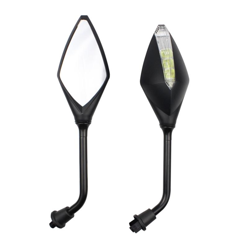 1 Pair Motorcycle Rearview Mirror Scooter Motocross Rearview Mirrors Electrombile Back Side Convex Mirror 10mm Universal